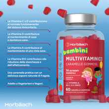 Carica l'immagine nel visualizzatore di Gallery, Multivitaminico Bambini Gommose - 60 Gummies