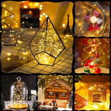 Carica l'immagine nel visualizzatore di Gallery, Frasheng Micro LED Luci Stringa 15pz,2m 20LEDs Micro Catena Di Lampada d'Atmosfera,Mini Lampada a fili di rame Bianco Ca