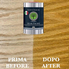 Carica l'immagine nel visualizzatore di Gallery, OLIO TEAK NATURAL GSW, protezione UV di mobili e pavimenti pietra naturale e BARCHE E YACHT, incolore - naturale (1000 ml)