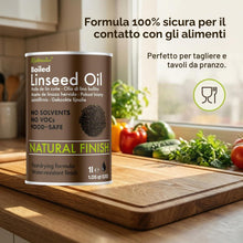 Carica l'immagine nel visualizzatore di Gallery, Materialix Olio di lino bollito, impregnazione naturale per legno, asciugatura rapida, impermeabile, 1L