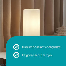 Carica l'immagine nel visualizzatore di Gallery, Eglo Geo lampada da tavolo minimalista, lampada da comodino in vetro