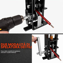 Carica l'immagine nel visualizzatore di Gallery, Spellacavi Elettrici per Cavo in Rame da 1 mm-25 mm, Spelafili Elettricista-Pinza Spelafili Elettricista Alimentata a Ma