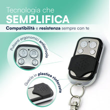 Carica l'immagine nel visualizzatore di Gallery, TEMPO DI SALDI Set di 3 telecomandi universali, Codice fisso, con frequenza 433,92 MHz, Per cancello automatico