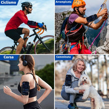 Carica l'immagine nel visualizzatore di Gallery, Porta Cellulare Braccio, 360° Rotazione Fascia Porta Cellulare Running per Jogging Trekking Palestra, Fascia da Braccio 