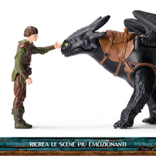 Carica l'immagine nel visualizzatore di Gallery, DreamWorks Dragons, Dragon Trainer, Sdentato e Hiccup, Drago e Vichingo, Giocattoli per Bambini, 4+ Anni
