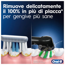 Carica l'immagine nel visualizzatore di Gallery, Oral-B Spazzolino Elettrico Ricaricabile Pro 3 3000, Sensore di Pressione Luminoso, Batteria a Lunga Durata, 2 Testine Cross Action, 1 Spazzolino Elettrico, Nero, Idea Regalo