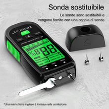 Carica l'immagine nel visualizzatore di Gallery, Misuratore di Umidità del Legno,Igrometro Digitale Professionale Rilevatore di Umidità per Legni