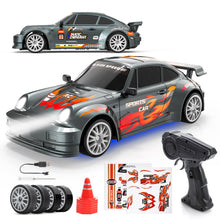 Carica l'immagine nel visualizzatore di Gallery, HappyGoLucky Macchina Telecomandata Drift, 1:24 Mini RC Drift Car, 2.4GHz, 10-15KM/H, 4WD Auto Telecomandata con Luce LE