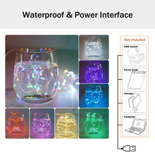 Carica l&#39;immagine nel visualizzatore di Gallery, MUXIJIA 2 x luce stringa LED, 30 x LED 3M / 10Ft esterno/interno alimentatore USB impermeabile per camera da letto, cortile, matrimonio, Natale, fai da te, ecc. (Bianco caldo)