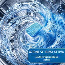 Carica l'immagine nel visualizzatore di Gallery, Pastiglie pulizia lavatrice 24 Pezzi - Waschmaschinenreiniger contro odori e calcare, rimuove peli animali, pulizia prof