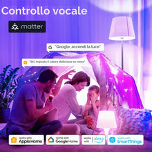 Carica l'immagine nel visualizzatore di Gallery, Linkind Matter Smart RGBTW Lampadine, Lampada E27 Alexa,9W(Equivalenti a 60 W),Dimmerabile 1800K-6500K Lampadine Multico
