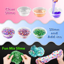 Carica l'immagine nel visualizzatore di Gallery, 24 Colori DIY Slime Kit Slime Making per Ragazze, Crystal Clear Slime