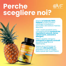 Carica l'immagine nel visualizzatore di Gallery, OVF Bromelina Forte 180cps | Integratore Bromelina 5000 GDU | 6 Mesi di Fornitura | Integratore Naturale di Ananas Formu