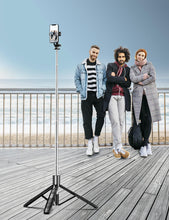 Carica l'immagine nel visualizzatore di Gallery, 180cm Bastone Selfie Treppiede per Telefono, Treppiede Smartphone Selfie Stick Stabile con Telecomando Estensibile Treppiedi per Cellulari Compatibile con iPhone/Samsung, Camera