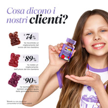 Carica l'immagine nel visualizzatore di Gallery, Magnesio Bambini Gommose | 546 mg Magnesio Citrato | 30 Gommose | Novomins