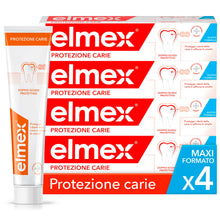Carica l'immagine nel visualizzatore di Gallery, Elmex - Dentifricio Anticarie 4x75ml (Consegna in 48 Ore), Protezione contro la Carie, Protezione di Denti e Smalto, For
