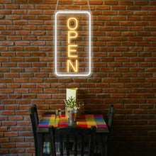 Carica l'immagine nel visualizzatore di Gallery, Pannello Neon Open - Led Open Sign - Pannello Lumino USB 5V Acrilico Trasparente per Negozio, Café, Bar, Salon, Store, C
