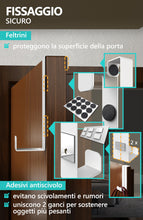 Carica l'immagine nel visualizzatore di Gallery, 4smile Appendiabiti da Porta, Bianco - 6 x Acciaio Inox Attaccapanni - Gancio Porta con Elevata Capacità di Carico, Vers