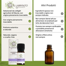 Carica l'immagine nel visualizzatore di Gallery, Olio Essenziale Lavanda puro Alimentare Il Labirinto Officinale - Oli Essenziali Naturali - Olio essenziale per Diffusor