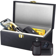 Carica l'immagine nel visualizzatore di Gallery, Samfolk Faraday Box per chiavi dell'auto, scatola Faraday extra grande, 22 x 13 x 10,5 cm, senza chiave, antifurto RFID 