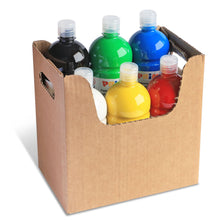 Carica l&#39;immagine nel visualizzatore di Gallery, PRIMO - Tempere Lavabili per Bambini, 6 Colori per Bambini +3 Anni da 1L con Dosatore, Colori a Tempera per Dipingere Carta Stoffa Vetro, Pittura, Cartoleria, Lavoretti Creativi e Materiale Scolastico