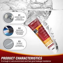 Carica l'immagine nel visualizzatore di Gallery, Colla Alte Temperature, Silicone Nero Alte Temperature