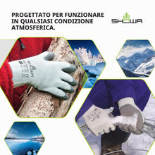 Carica l'immagine nel visualizzatore di Gallery, SHOWA 451, Rivestimento in Lattice, Freddo, Grigio / grigio scuro, 8/M