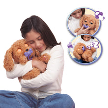 Carica l'immagine nel visualizzatore di Gallery, BABY PAWS Labradoodle, Cucciolo Interattivo di Peluche che Reagisce ai Vostri Input, Portatelo con voi, Giocattolo Regalo per Bambini dai 4 Anni in su