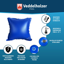 Carica l'immagine nel visualizzatore di Gallery, Veddelholzer XXL 120 x 120 cm, cuscino d'aria per piscina invernale copertura. Accessorio perfetto per baldacchino, in i