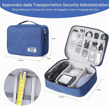 Carica l'immagine nel visualizzatore di Gallery, AiQInu Organizer Cavi Borsa da Viaggio Organizzatore Cavi Resistente All'acqua Portatile Porta Cavi Organizer per Caricatore, Chiavetta USB, Auricolare, Power Bank, Hard Disk, Scheda SD