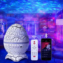 Carica l'immagine nel visualizzatore di Gallery, Dinosaur Egg Galaxy Starry Sky Proiettore con Lettore Musicale Wireless, Star Proiettore Luce Notturna con Rumore Bianco