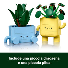 Carica l'immagine nel visualizzatore di Gallery, LEGO Botanicals Piantine Felici Giocattolo - Kit di Arti e Mestieri per Bambine con 2 Piante Artificiali, 2 Vasi di Fiori e Facce Intercambiabili - Regali per Ragazze da 9 Anni Fan della Natura, 10349