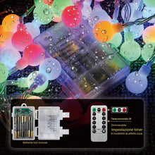 Carica l'immagine nel visualizzatore di Gallery, Luci delle Fate a Batteria, 7M 60 LED Luci di Globo con 8 Modalità di Illuminazione, Luci delle Fate Impermeabili a Batt