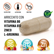 Carica l'immagine nel visualizzatore di Gallery, Integratori sessuali per uomo Tribulus Terrestris e Maca nera con L Arginina. Integratore uomo prestazioni + Vitamine B 