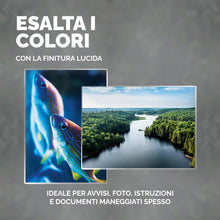 Carica l'immagine nel visualizzatore di Gallery, Fellowes Apex A4 Pouches per la plastificazione, finitura lucida, 100 fogli - Super-Flex - Ideali per documenti e foto