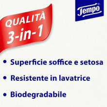Carica l'immagine nel visualizzatore di Gallery, Tempo Scatola di Fazzoletti di Carta, 8 Scatole x 120 Fazzolettini, 3 Veli, Biodegradabili, Family Box Il Potere della Gentilezza