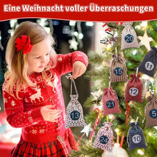 Carica l&#39;immagine nel visualizzatore di Gallery, CNMTCCO 2025 Calendario Dell&#39;avvento, 24 Calendario Avvento Fai Da Te, Sacchetti Calendario Avvento Vuoto da Riempire, Natale Bustine Calendario Avvento per Uomo Donna Bambini