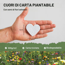 Carica l'immagine nel visualizzatore di Gallery, Carta Blooming Hearts 300 g/mq (Vuota, 25)