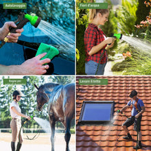 Carica l'immagine nel visualizzatore di Gallery, Tubo da Giardino Acqua Flessibile Estensibile 30m, 8 Funzioni di Spruzzo Tubo Acqua con Connettore in Ottone da 1/2" e 3
