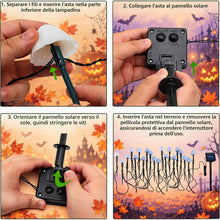 Carica l'immagine nel visualizzatore di Gallery, Joycome 5M 20 LED Fungo Luci Solari da Giardino - Multicolore