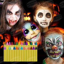 Carica l&#39;immagine nel visualizzatore di Gallery, HENMI 28 Colore truccabimbi kit anallergici atossici, Face painting bambini, Adatto per Carnevale/Pasqua/Halloween/Feste colori per pancia gravidanza