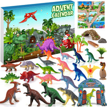 Carica l'immagine nel visualizzatore di Gallery, iZoeL Calendario Avvento 2024 Dinosauro Regalo Natale Ragazzi Bambino - 24 Mini Dinosauri Personaggi Playset per Natale Regalo Advent Calendar a Sorpresa le Vacanze Natale per Figlio Nipoti Bambini