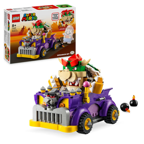 LEGO Super Mario Pack di Espansione Il Bolide di Bowser, Giochi per Bambini da 8 Anni con Personaggio e Macchina Giocattolo da Collezione, Regalo per Gamer da Abbinare a Uno Starter Pack 71431