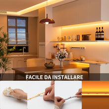 Carica l'immagine nel visualizzatore di Gallery, PAUTIX Striscia LED COB 6M Bianco Caldo 2000K 24V LED Strip,504LEDs/M,CRI90+,Alto Lumen Super Luminoso Flessibile Linear