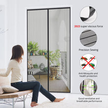 Carica l'immagine nel visualizzatore di Gallery, MYCARBON Zanzariera Magnetica 120x240cm Zanzariera Porta Finestra, Nero