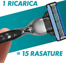 Carica l'immagine nel visualizzatore di Gallery, Gillette Lamette Mach 3, 20 Cartucce per Rasoio Barba Uomo, Multicolore