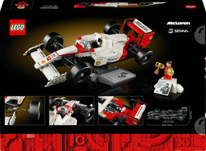 LEGO Icons McLaren MP4/4 e Ayrton Senna, Modellino da Costruire di Auto da Corsa con Minifigure, Replica Iconica Monoposto F1, Hobby Creativo per Adulti, Regalo per Lui, Lei, Marito o Moglie 10330