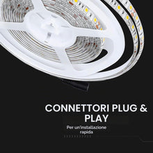 Carica l'immagine nel visualizzatore di Gallery, V-TAC Striscia Led da Esterno IP65 Impermeabile 11W - 5 Metri di Lunghezza - SMD 5050 Alta Luminosità - Strisce Led - St