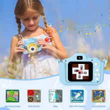 Carica l'immagine nel visualizzatore di Gallery, Bistfy Macchina Fotografica Bambini 48MP e 1080P HD Digitale Videocamera Obiettivo Doppio Selfie Fotocamera per Bambini 3-12 Anni Ragazzi e Ragazze, Schermo IPS con 32GB SD Scheda (Astronauti blu)