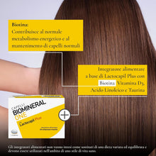 Carica l'immagine nel visualizzatore di Gallery, Biomineral One Capelli Più Forti, Voluminosi e Spessi, 30 Compresse, Integratore per Capelli a Base di Lactocapil Plus con Biotina, Vitamina D, Acido Linoleico e Taurina